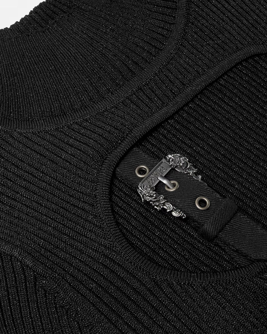 TOP A COSTE CON FIBBIA VERSACE DONNA