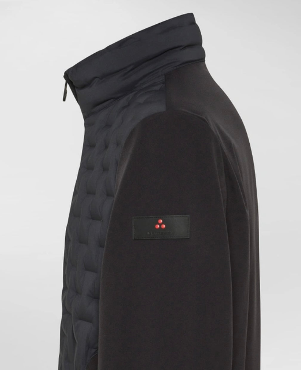 BOMBER DOPPIO MATERIALE CON TRAPUNTA GEOMETRICA PEUTEREY