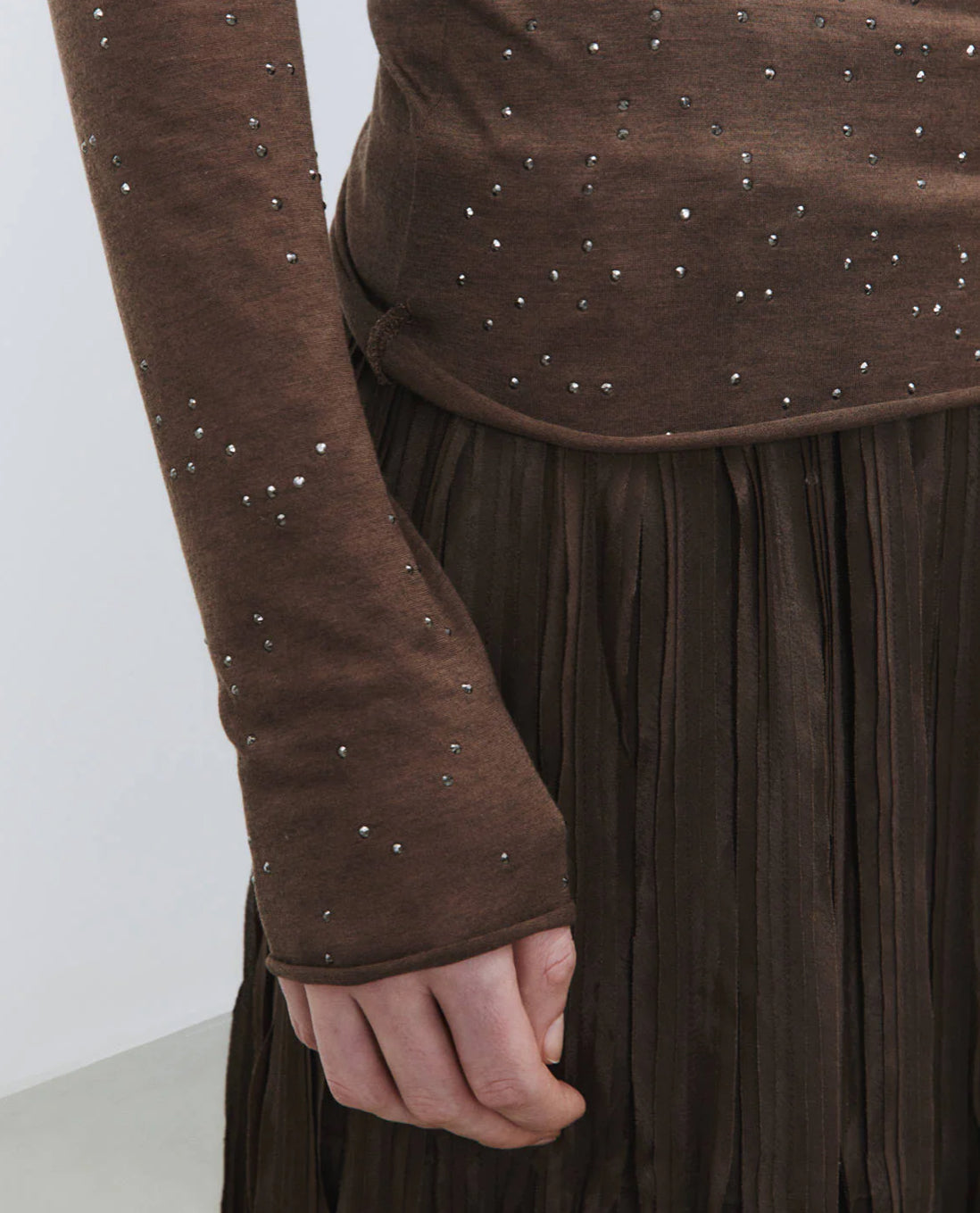 MAGLIA CON APPLICAZIONI IN STRASS ALYSI DONNA