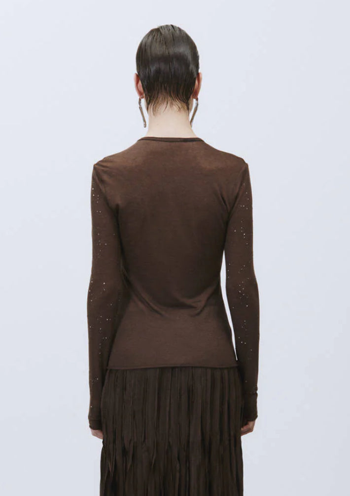MAGLIA CON APPLICAZIONI IN STRASS ALYSI DONNA