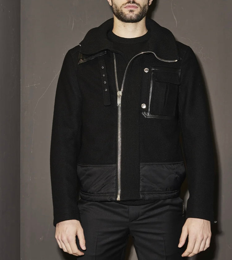 LEATHER JACKET LESHOMMES