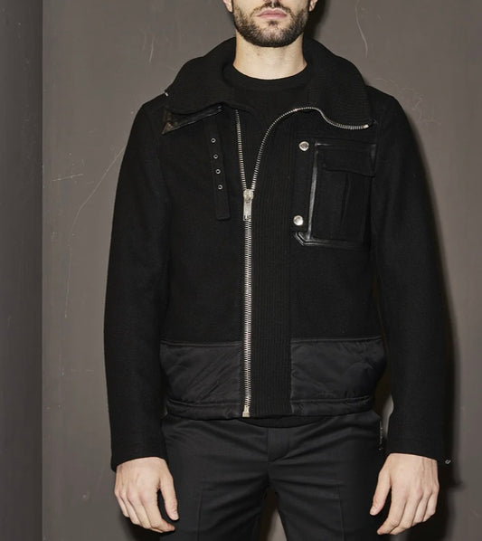 LEATHER JACKET LESHOMMES