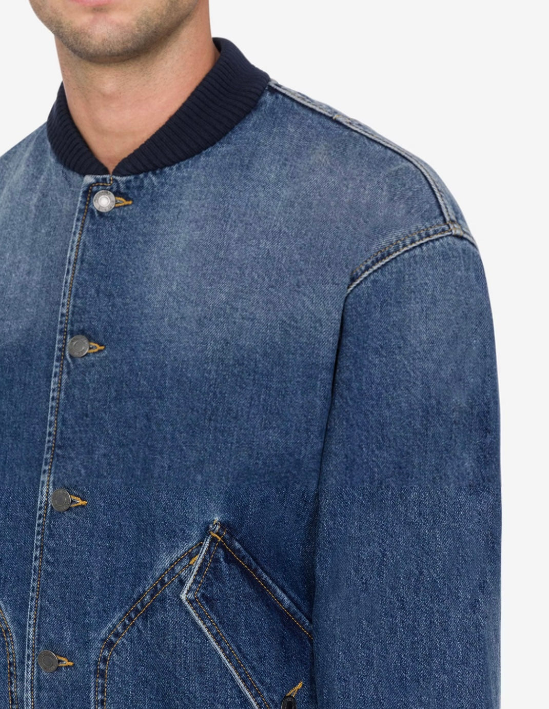 Bomber in denim Moschino