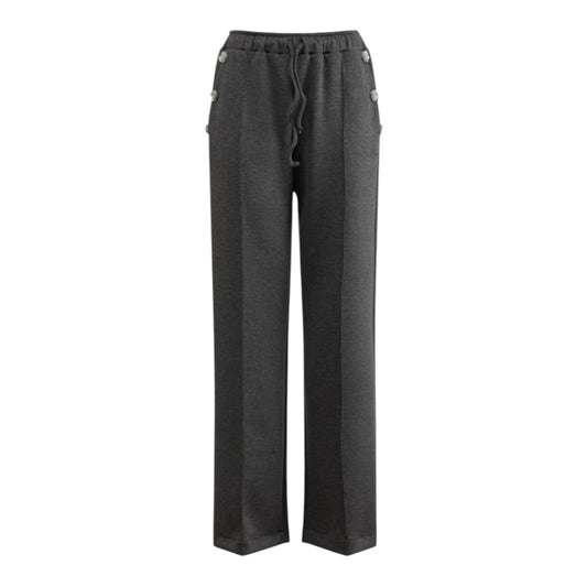 JOGGER  DRITTO CON APPLICAZIONI GIOIELLO GAËLLE
